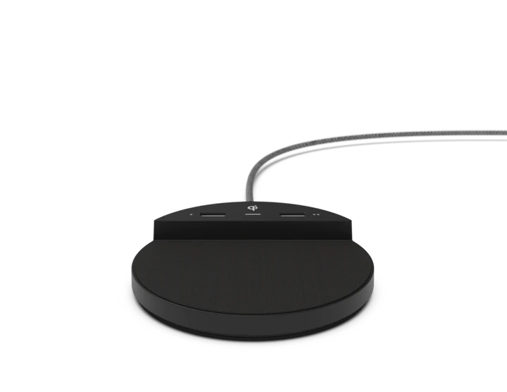 NONSTOP NSC-BK STATION C WITH 2 USB, WIRELESS CHARGING, JETWAY BLACK, 1-YEAR WARRANTY