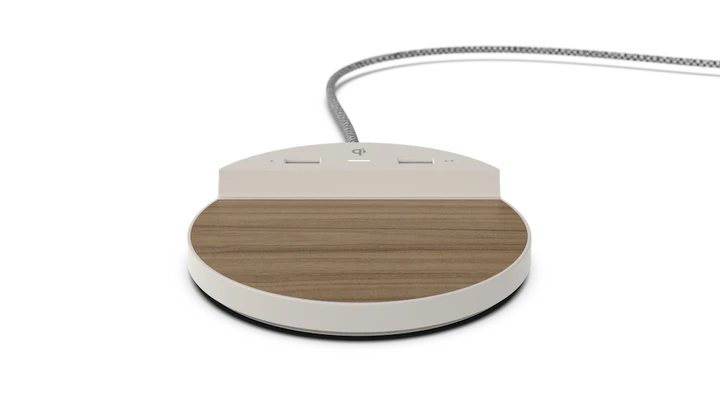 NONSTOP NSC-WW STATION C WITH 2 USB, WIRELESS CHARGING, WARM WALNUT, 1-YEAR WARRANTY